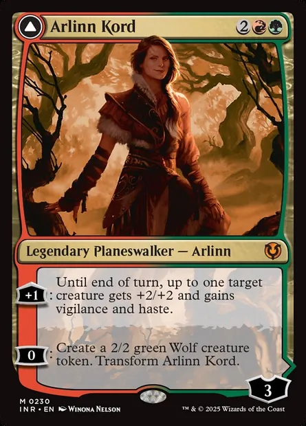 Arlinn Kord // Arlinn, Embraced by the Moon, Magic card INR 230 — Innistrad Remastered set
