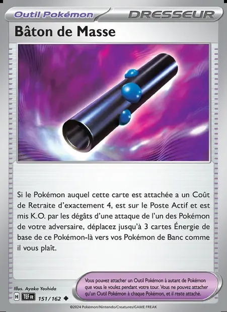 Bâton de Masse, carte Pokémon TEF 151 — extension Forces Temporelles