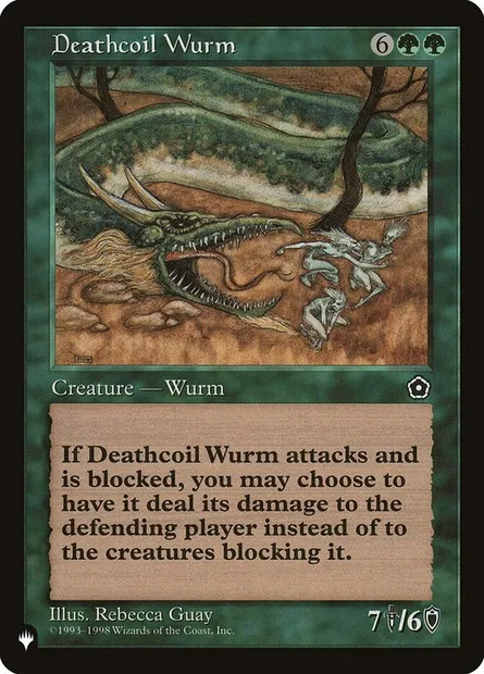 Deathcoil Wurm, Magic card P 02-125 — The List set