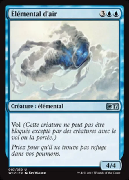 Élémental d'air, carte Magic W17 7 — extension Welcome Deck 2017