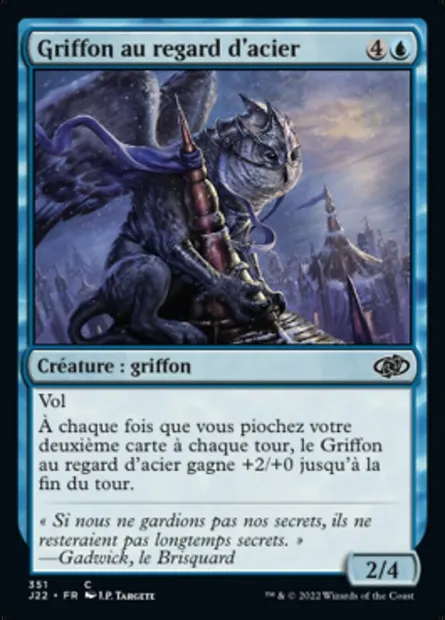 Griffon au regard d'acier, carte Magic J22 351 — extension Jumpstart 2022