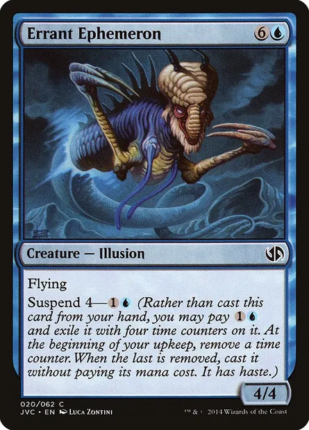 Éphéméroptère errant, carte Magic JVC 20 — extension Duel Decks Anthology: Jace vs. Chandra