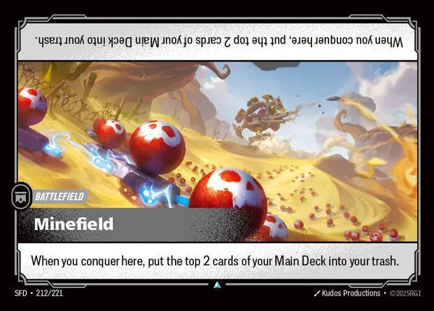Minefield, Riftbound card SFD 212 — Spiritforged set