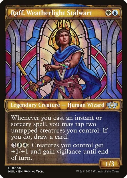 Raff, Weatherlight Stalwart, Magic card MUL 56 — Multiverse Legends set