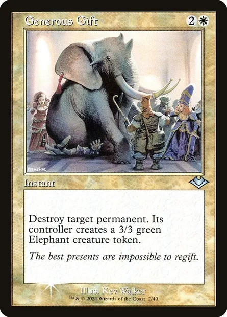 Generous Gift, Magic card H1R 2 — Modern Horizons 1 Timeshifts set