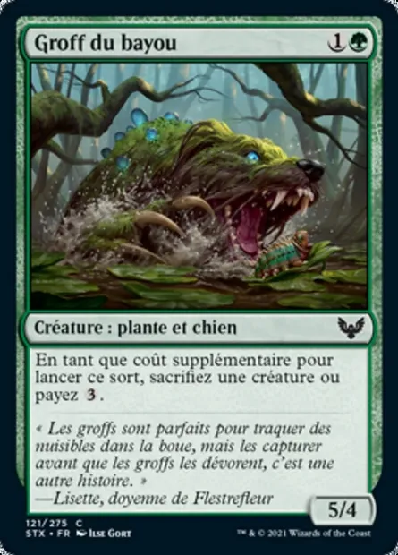 Groff du bayou, carte Magic STX 121 — extension Strixhaven: l'Académie des Mages