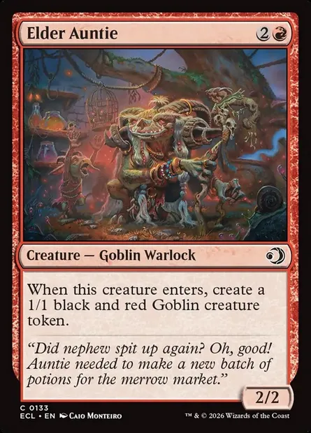 Elder Auntie, Magic card ECL 133 — Lorwyn Eclipsed set
