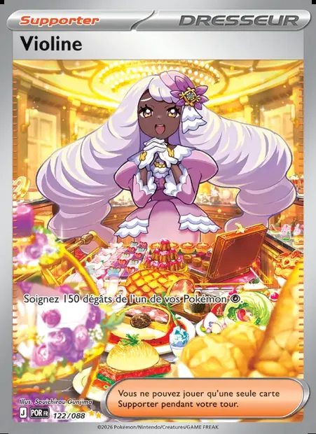 Violine, carte Pokémon POR 122 — extension Équilibre Parfait