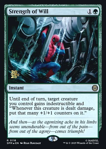 Strength of Will, Magic card PSPM 118s — Marvel's Spider-Man Promos set