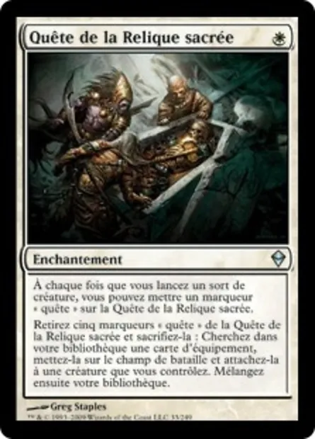 Quête de la Relique sacrée, carte Magic ZEN 33 — extension Zendikar