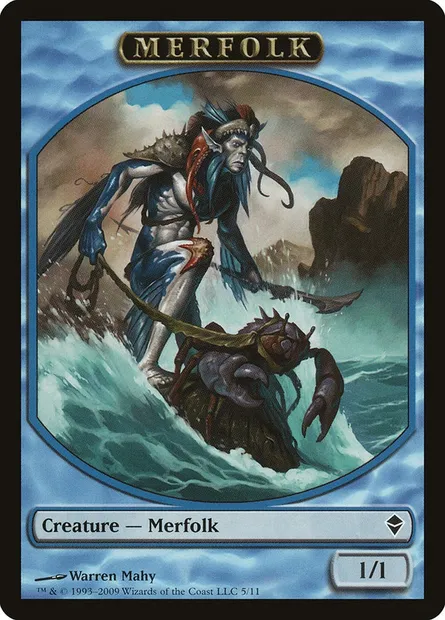 Merfolk, carte Magic TZEN 5 — extension Zendikar Tokens
