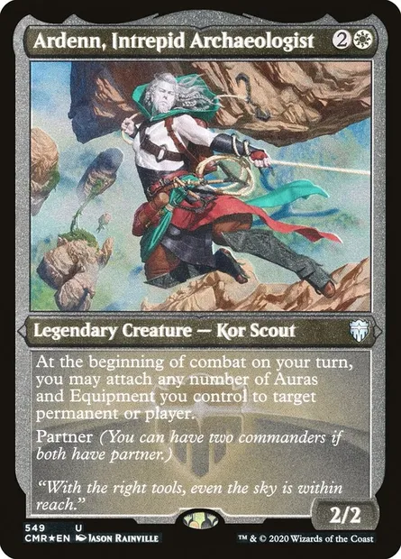 Ardenn, Intrepid Archaeologist, Magic card CMR 549 — Commander Legends set