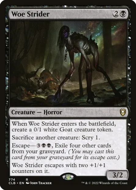 Woe Strider, Magic card CLB 774 — Commander Legends: Battle for Baldur's Gate set