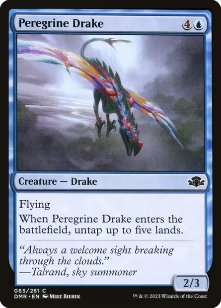 Peregrine Drake, Magic card DMR 65 — Dominaria Remastered set