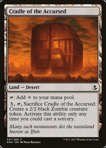 Cradle of the Accursed, Magic card AKH 241 — Amonkhet set