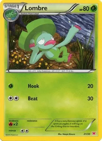 Lombre, Pokémon card TK8A 021 — XY Trainer Kit: Latias set