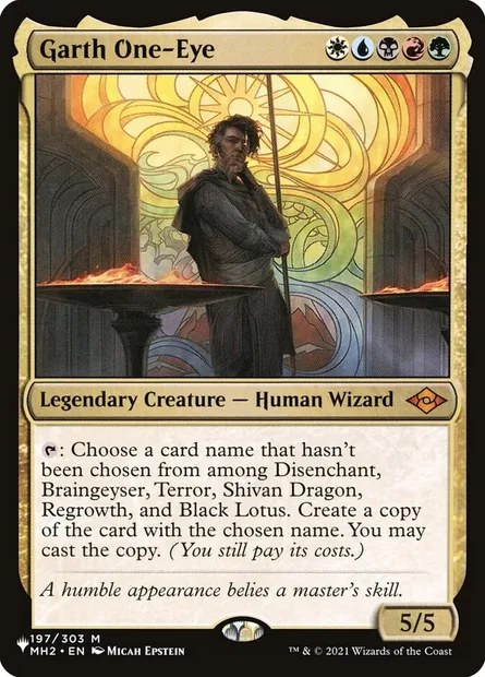Garth le borgne, carte Magic PLST MH2-197 — extension The List
