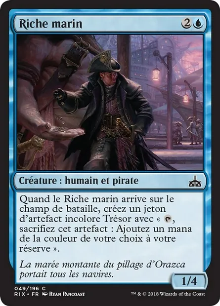 Riche marin, carte Magic RIX 49 — extension Les combattants d'Ixalan