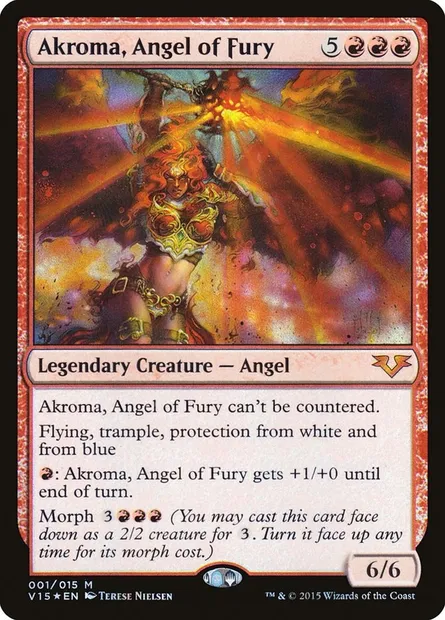 Akroma, ange de la Fureur, carte Magic V15 1 — extension From the Vault: Angels