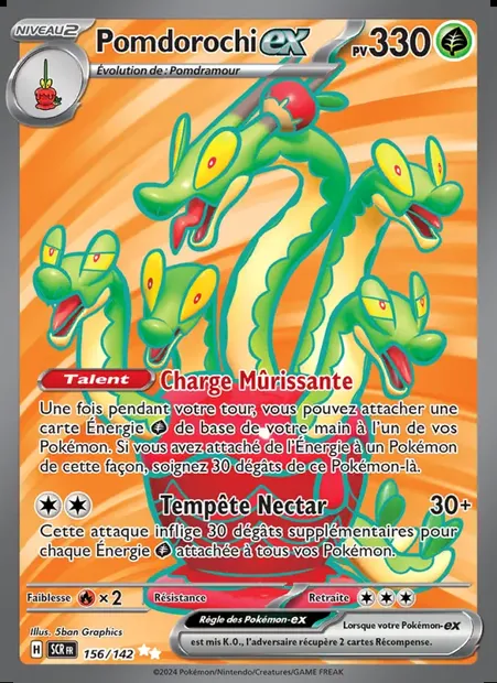 Pomdorochi-ex, carte Pokémon SCR 156 — extension Couronne Stellaire