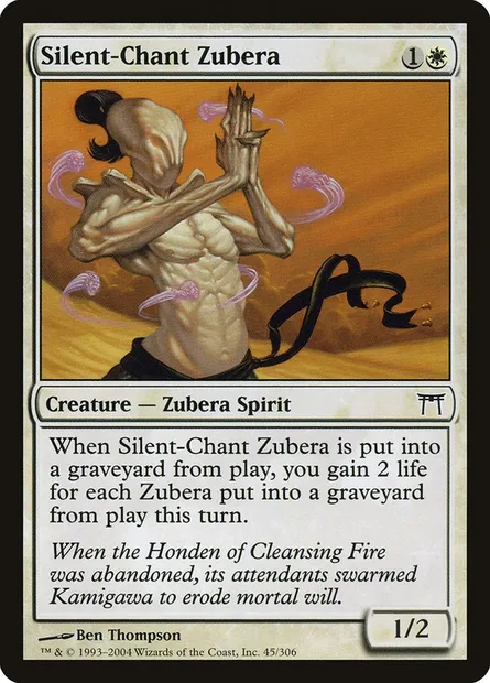 Silent-Chant Zubera, Magic card CHK 45 — Champions of Kamigawa set