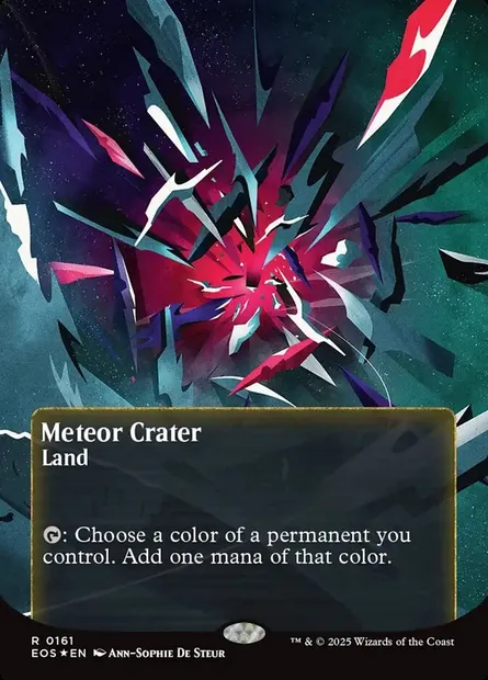 Meteor Crater, Magic card EOS 161 — Edge of Eternities: Stellar Sights set