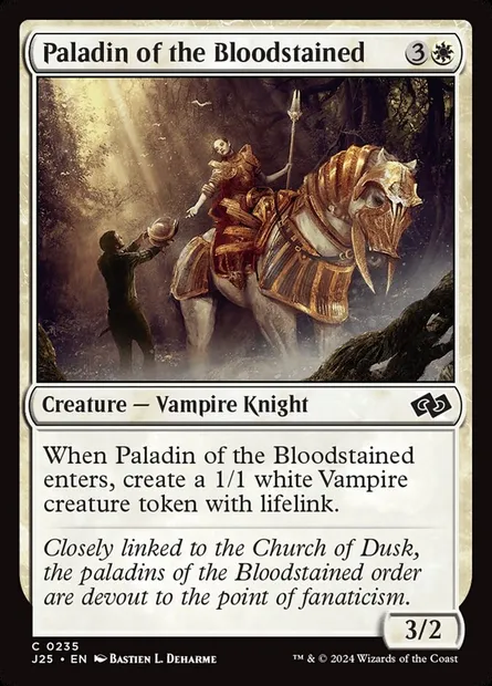 Paladin of the Bloodstained, Magic card J25 235 — Foundations Jumpstart set