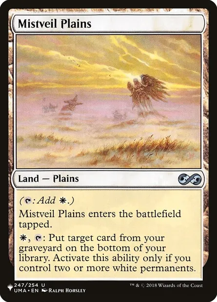 Mistveil Plains, Magic card PLST UMA-247 — The List set