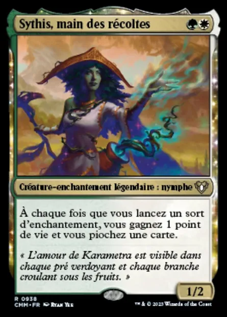 Sythis, main des récoltes, carte Magic CMM 938 — extension Commander Masters
