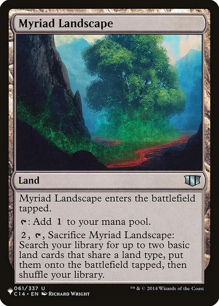 Myriad Landscape, Magic card PLST C14-61 — The List set