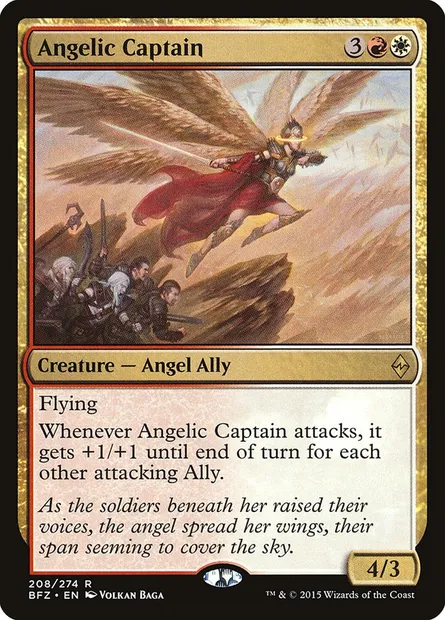 Angelic Captain, Magic card BFZ 208 — Battle for Zendikar set