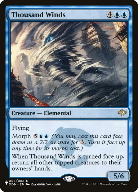 Thousand Winds, Magic card PLST DDN-58 — The List set