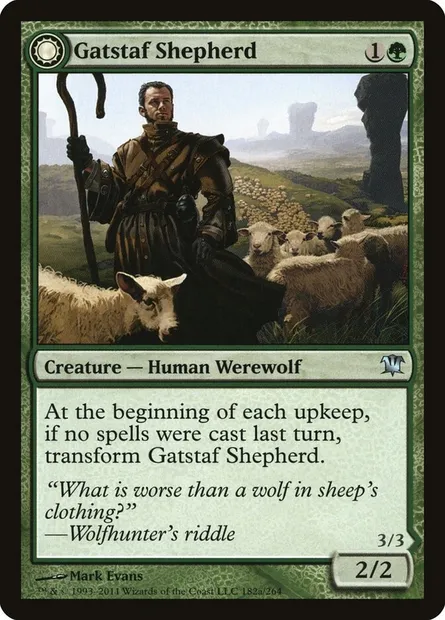Gatstaf Shepherd // Gatstaf Howler, Magic card ISD 182 — Innistrad set