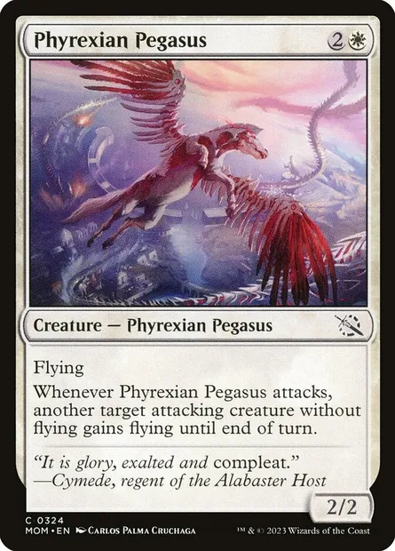 Phyrexian Pegasus, Magic card MOM 324 — March of the Machine set