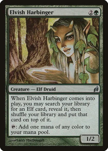 Elvish Harbinger, Magic card LRW 207 — Lorwyn set