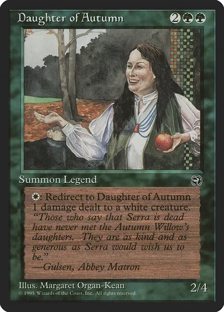 Daughter of Autumn, Magic card HML 85 — Homelands set