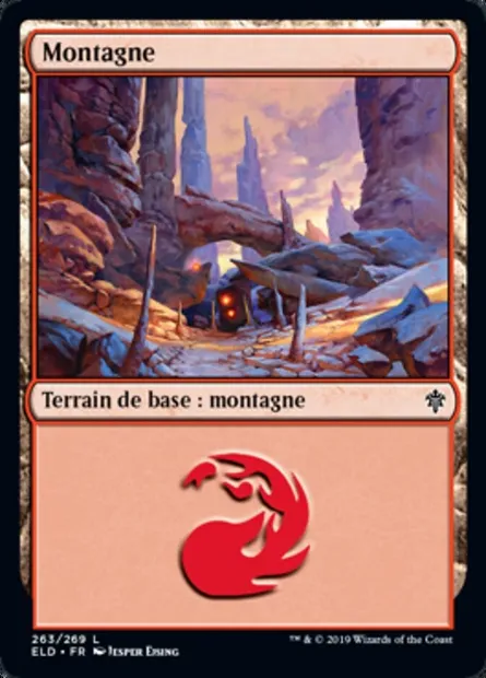 Montagne, carte Magic ELD 263 — extension Throne of Eldraine