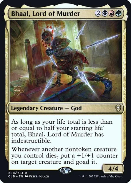 Bhaal, Lord of Murder, Magic card PCLB 268s — Battle for Baldur's Gate Promos set
