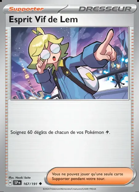 Esprit Vif de Lem, carte Pokémon SSP 167 — extension Étincelles Déferlantes