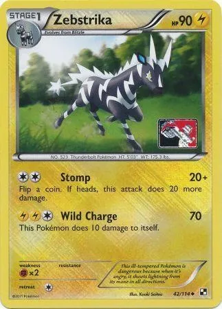 Zéblitz, carte Pokémon LGP 042 — extension League Promos