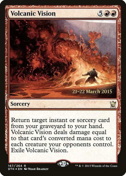 Volcanic Vision, Magic card PDTK 167s — Dragons of Tarkir Promos set