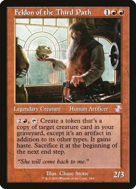 Feldon of the Third Path, Magic card TSR 344 — Time Spiral Remastered set