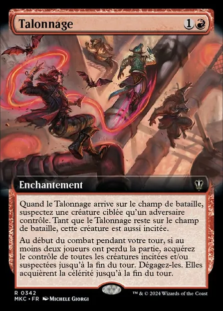 Talonnage, carte Magic MKC 342 — extension Murders at Karlov Manor Commander