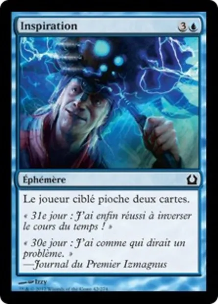 Inspiration, carte Magic RTR 42 — extension Retour à Ravnica