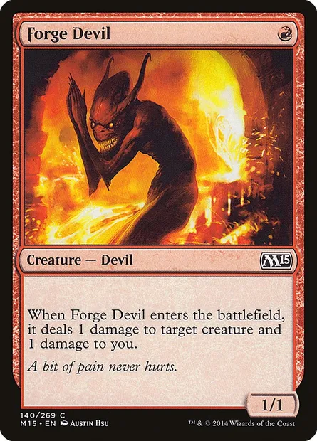Forge Devil, Magic card M15 140 — Magic 2015 set