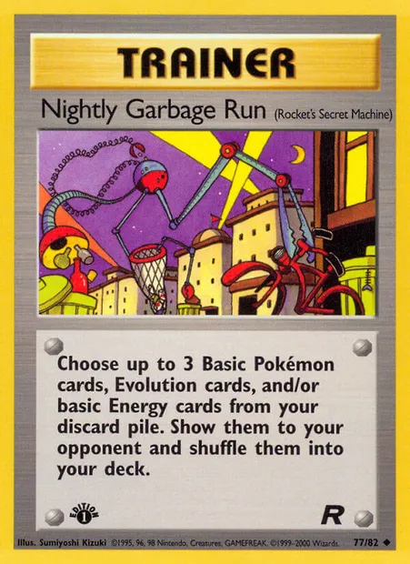 Nightly Garbage Run, Pokémon card TR 77 — Team Rocket set