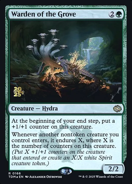 Gardien du bosquet, carte Magic PTDM 166s — extension Tarkir: Dragonstorm Promos