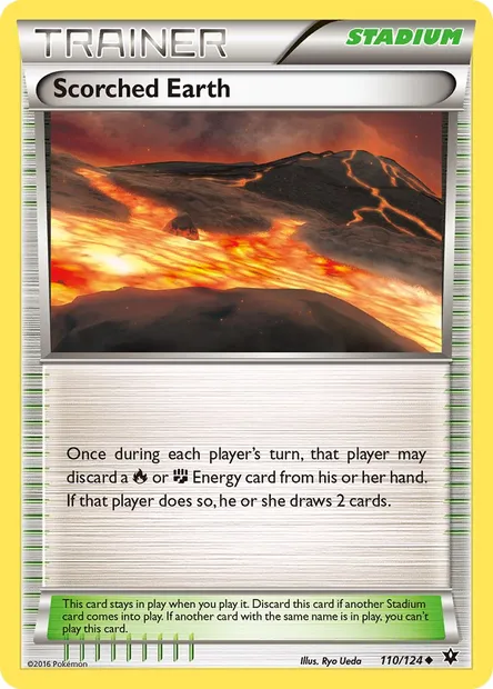 Scorched Earth, Pokémon card FCO 110 — Fates Collide set