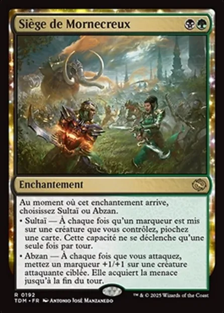 Siège de Mornecreux, carte Magic TDM 192 — extension Tarkir: Dragonstorm
