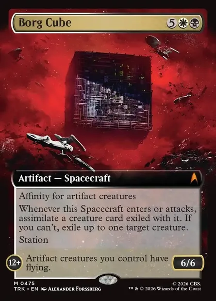 Borg Cube, Magic card TRK 475 — Star Trek set